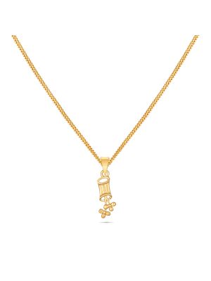 Enticing Gold Flower Pendant-hover