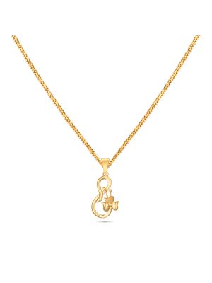 Floral Gold Pendant-hover
