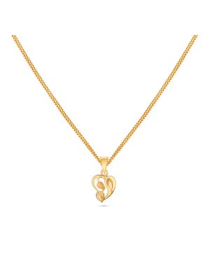 New Stylish Gold Heart Pendant-hover