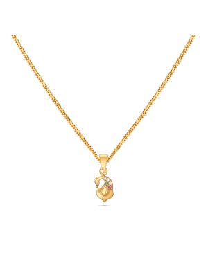Charming Gold Peacock Pendant-hover
