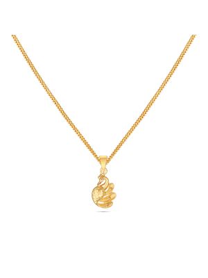 Gold Peacock Pendant-hover