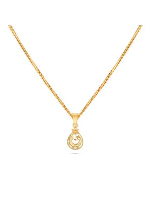 Peacock Gold Pendant-hover