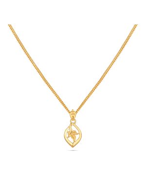 Gold Floral Pendant-hover