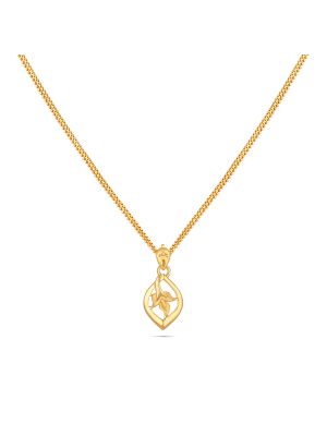 Gold Floral Pendant-hover
