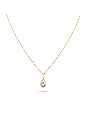 Stunning Diamond Pendant With Chain-hover