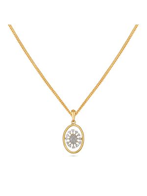 Stylish Floral Diamond Pendant-hover