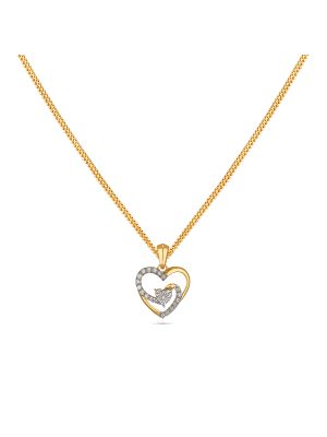 Stunning Heart Diamond Pendant-hover