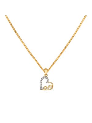 Heart Design Diamond Pendant-hover