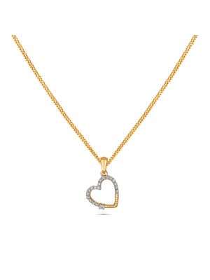 Heart Design Diamond Pendant-hover