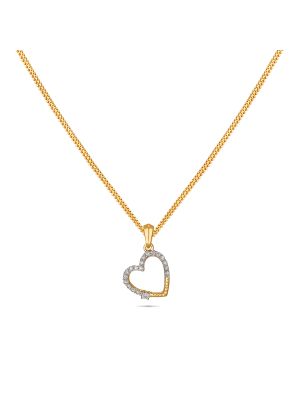 Heart Design Diamond Pendant-hover