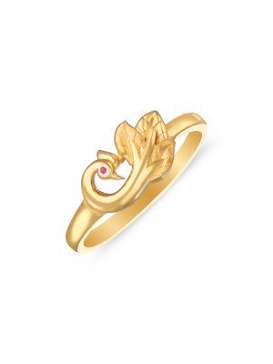 Peacock Gold Ring-hover