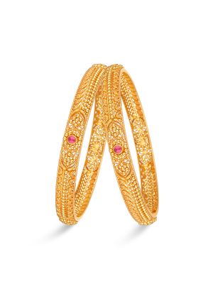 Exquisite Gold Bangle-hover