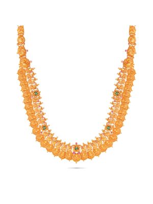 Enticing Lakshmi Kasu Gold Malai-hover