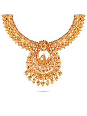 Exciting Fancy Gold Necklace-hover
