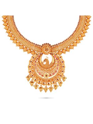 Exciting Fancy Gold Necklace-hover