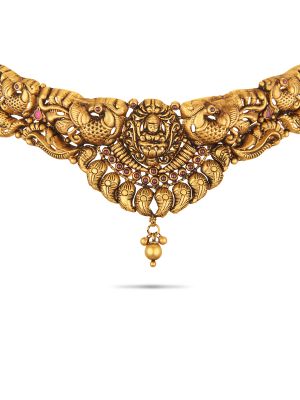 Enchanting Gold Choker Necklace-hover