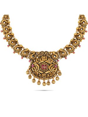 Exciting Gold Fancy Necklace-hover