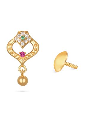 Gold Flower Earring-hover