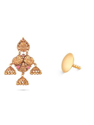 Traditional Enchanting Gold Earring-hover