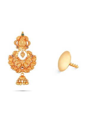 Traditional Enchanting Gold Earring-hover