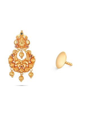 Bridal Wear Gold Earring-hover