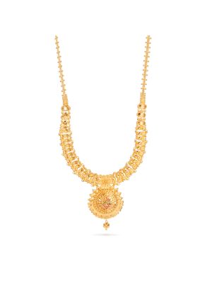 Enchanting Floral Gold Malai-hover