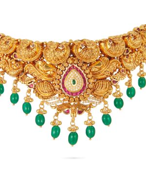 Mesmerising Temple Choker Necklace-hover