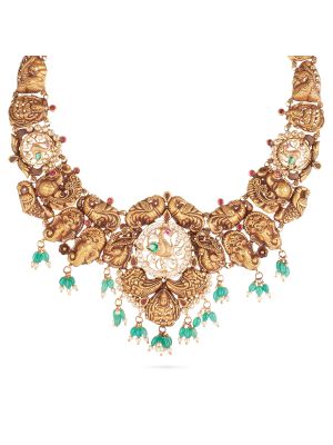 Enticing Trendy Temple Necklace-hover