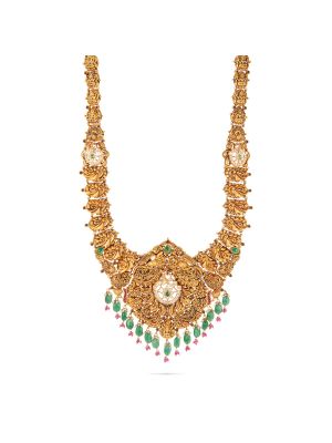 Royal Antique Peacock Gold Haram-hover
