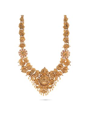 Mesmerising Nagas Antique Gold Haram-hover