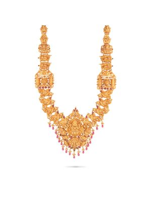 Mesmerising Nagas Antique Gold Haram-hover