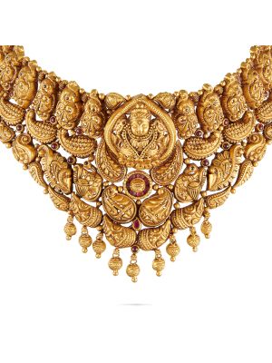 Gorgeous Nagas Antique Temple Necklace-hover