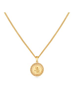 Crescent Moon Star Pendant-hover