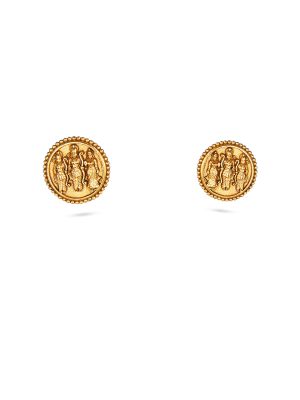 Lord Ram seetha Stud Earring-hover