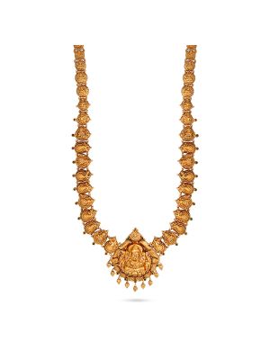 Antique Mayil Malai with Lakshmi Leaf Motif-hover