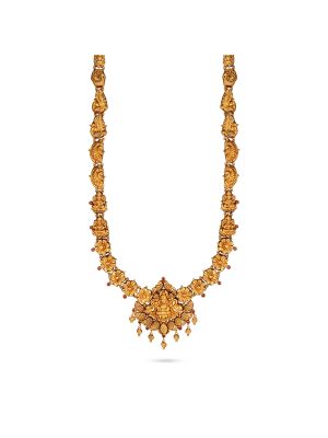 Antique Lakshmi Motif Bloom Chained Malai-hover