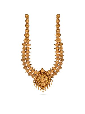 Antique Nagas Lakshmi Leaf Motif Malai-hover