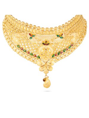 Fancy Enamled Choker Necklace-hover