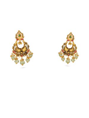 Antique Chandbali Drop Earring-hover