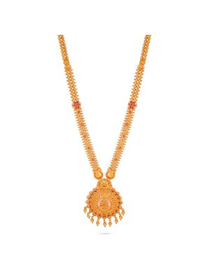 Indian Bridal Lakshmi Pendant Malai-hover