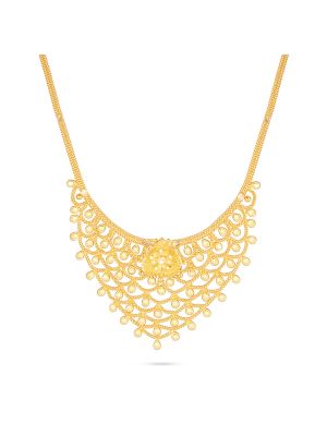 Artisan Gold Bloom Drops Necklace-hover