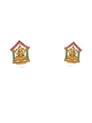 Divine Lakshmi Stud Earring-hover