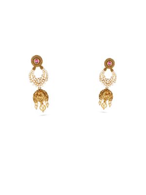 Traditional Crescent Drop Earring-hover