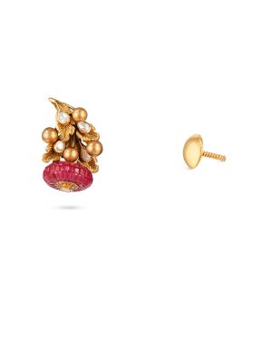 Artisan Floral & Gemstone Earrings-hover