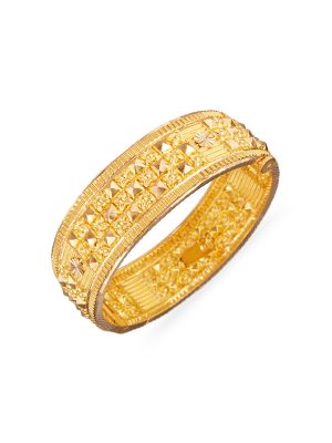 Kerala Pyramid Broad Bangle-hover