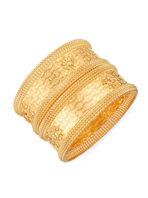 Fancy Geometric Balls Pattern Bangle-hover