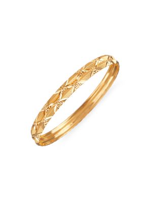 Fancy Gold Bangle-hover
