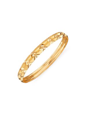 Fancy Gold Bangle-hover