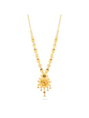 Lightweight Multi-Stone Floral Malai-hover