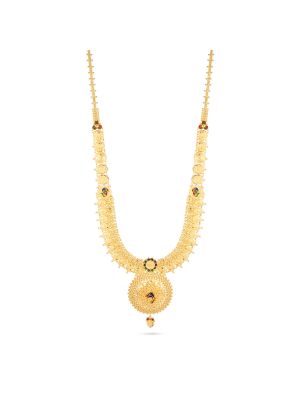 Enamel Peacock & Coin Malai-hover